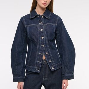 Abercrombie Slim Barrel Sleeve Denim Jacket